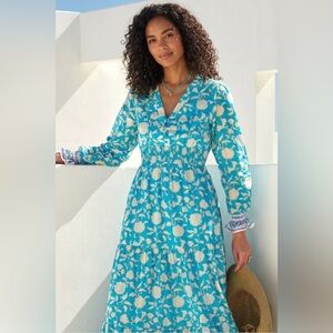 NWT Apsiga Billie Ornate Floral Maxi Dress